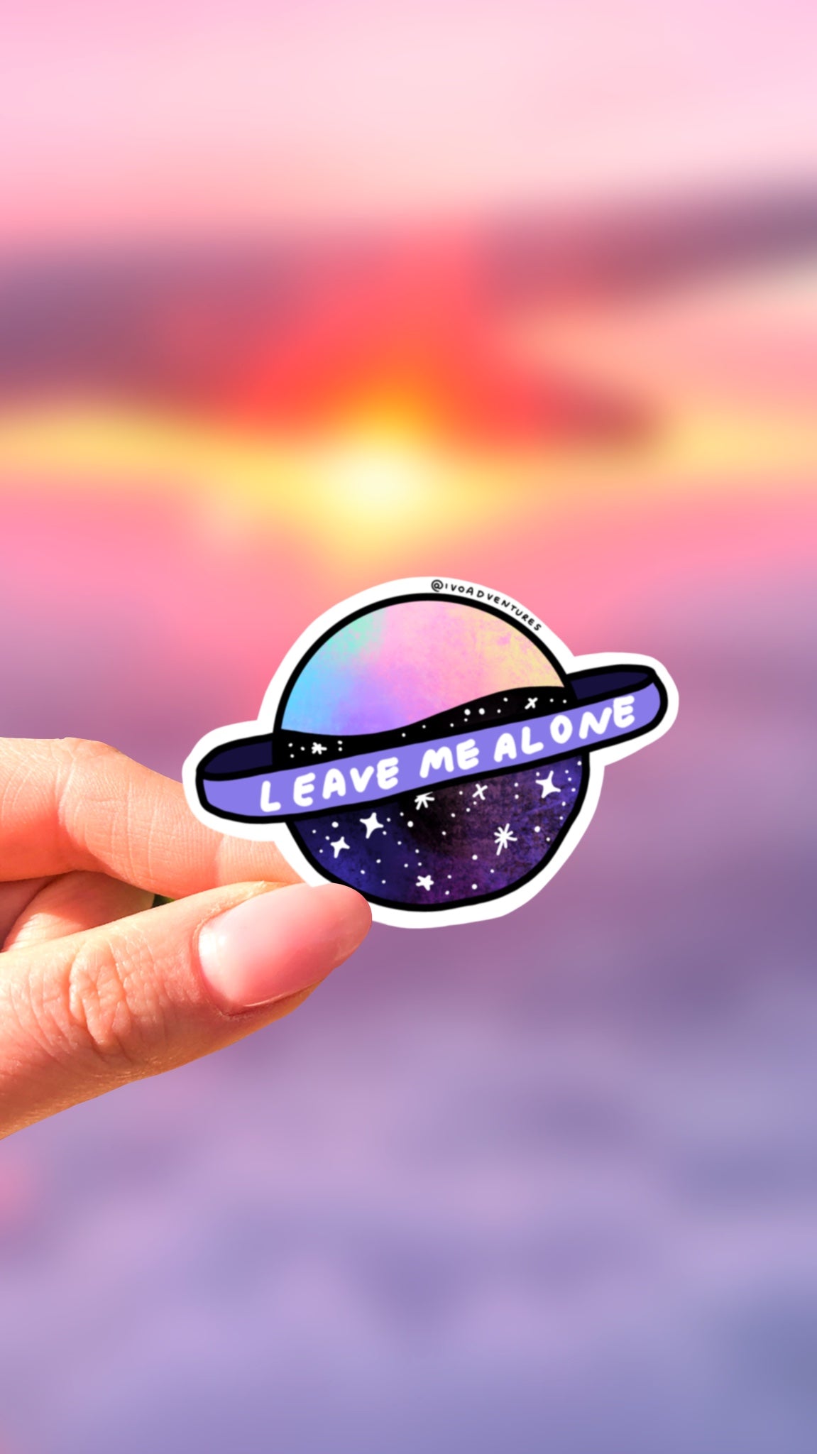 Sticker - Saturn - Leave Me Alone