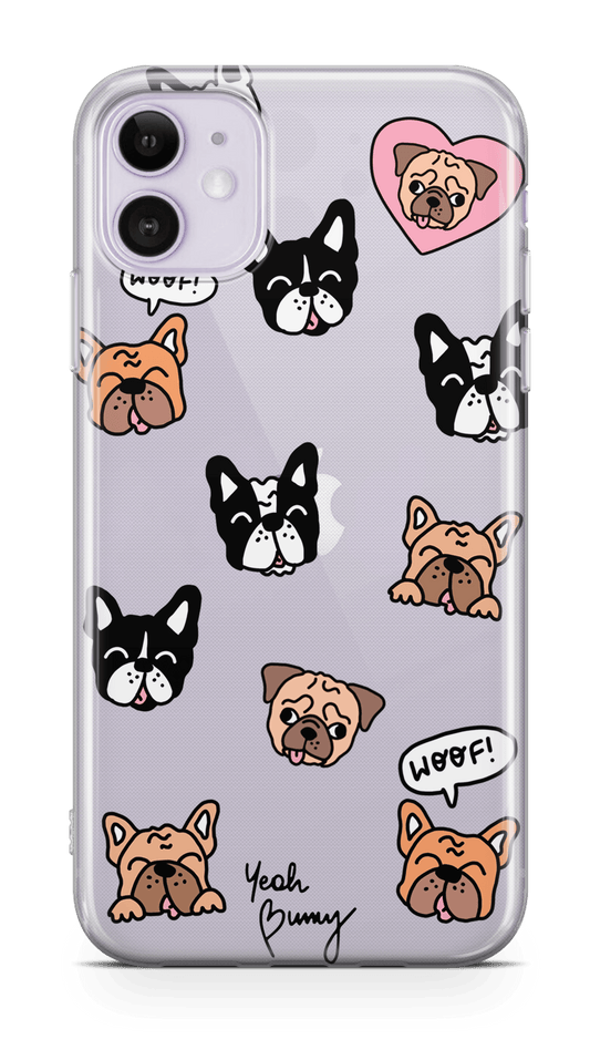 Case - Case - Flat Puppies - iPhone 11 / Xr