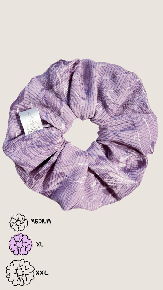 Scrunchie Satyna XL - Lavender Sweet Cloud