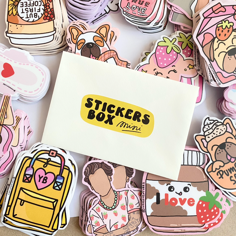 🌈 Special mini STICKERS BOX - pack of stickers with autograph from IVOADVENTURES