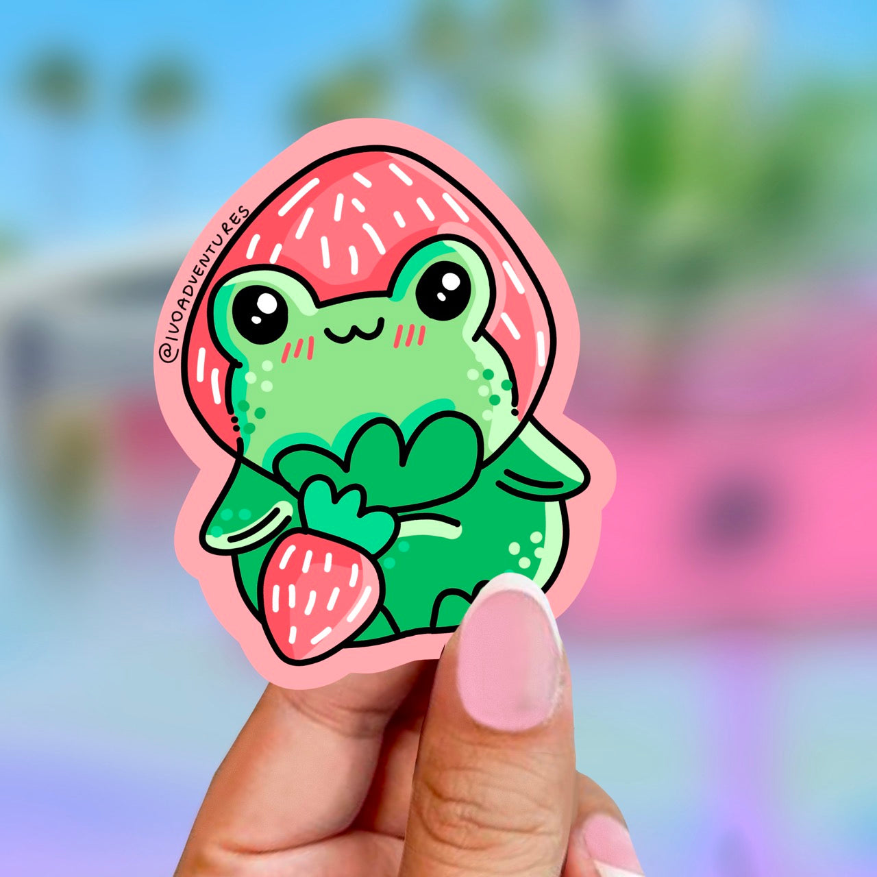 Sticker - Strawberry Frog